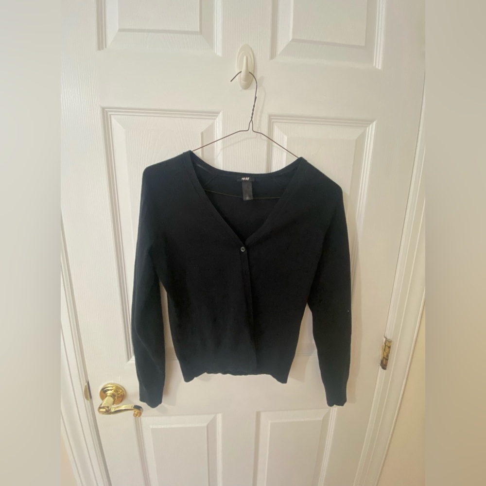 Black cardigan